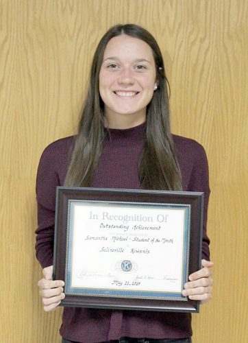 Michael named Student of the Month